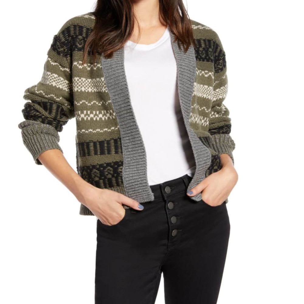 TREASURE & BOND Fair Isle Cardigan L
